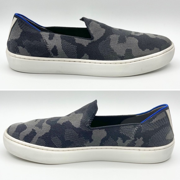 Rothy’s The Original Slip On Sneaker Shoe Grey Camo Gray Camouflage Retired 8.5 - Picture 11 of 16